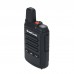 2PCS HamGeek Mini9300 8W 16CH Mini Walkie Talkie 1-10KM UHF Transceiver Black for Hotel Factory