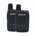 2PCS HamGeek Mini9300 8W 16CH Mini Walkie Talkie 1-10KM UHF Transceiver Black for Hotel Factory