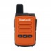 2PCS HamGeek Mini9300 8W 16CH Mini Walkie Talkie 1-10KM UHF Radio Orange for Hotel Shopping Mall