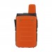 2PCS HamGeek Mini9300 8W 16CH Mini Walkie Talkie 1-10KM UHF Radio Orange for Hotel Shopping Mall