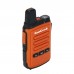 2PCS HamGeek Mini9300 8W 16CH Mini Walkie Talkie 1-10KM UHF Radio Orange for Hotel Shopping Mall