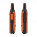 2PCS HamGeek Mini9300 8W 16CH Mini Walkie Talkie 1-10KM UHF Radio Orange for Hotel Shopping Mall