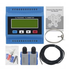 TUF-2000M Ultrasonic Flowmeter Digital Ultrasonic Water Flow Meter With TS2 Probe DN15-100mm