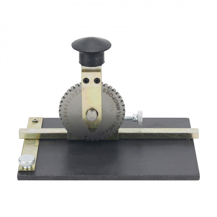 Manual Embossing Machine Metal Plate Stamping Embosser Deboss Dog Tag