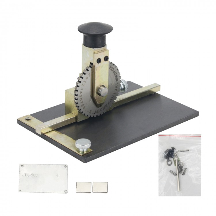 Manual Embossing Machine Metal Plate Stamping Embosser Deboss Dog Tag