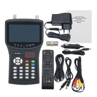 3MP Digital Satellite Finder Meter 4.3" Monitor Support AHD TVI CVI Coaxial HD Camera KPT-255G+