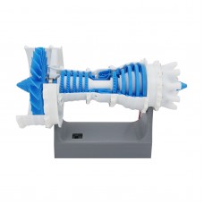 3D Printed Electric Jet Engine Model Supercharged Engine With Chrysanthemum Nozzle For Trent 1000