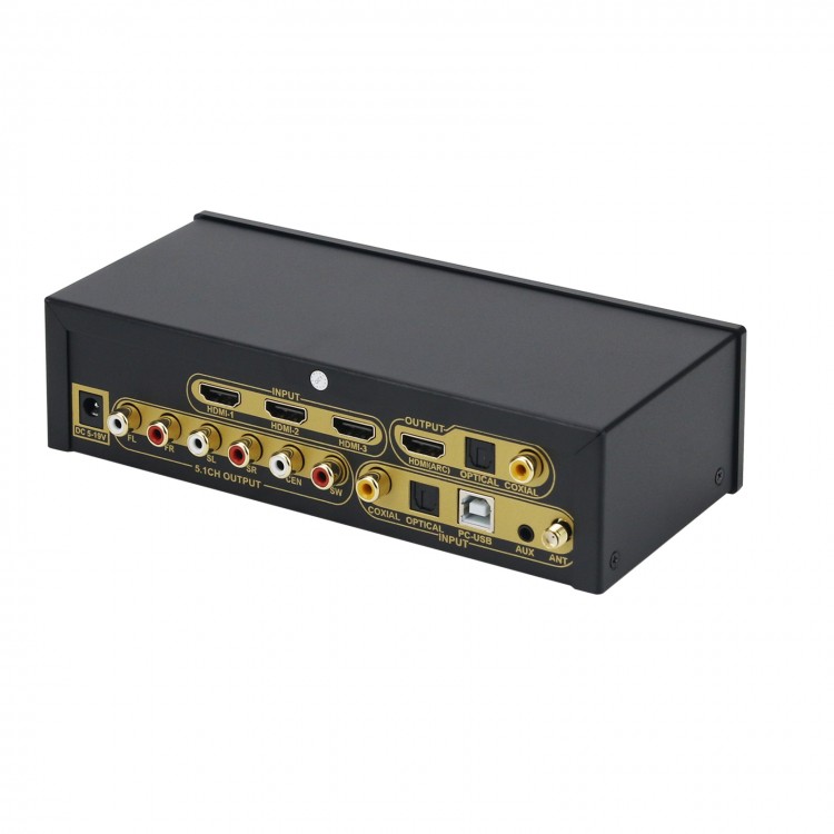 5.1 Audio Decoder DAC USB Sound Card Bluetooth Receiver 5.1CH Digital