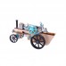 DM34 Steam Car Model Steam Engine Car Kit Steam Automobile Unassembled Toy Collection Gift Decor