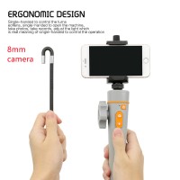 8MM/0.3" 1080P Wifi Endoscope Camera 360° Steering Industrial Endoscope For Cellphone Android iPhone