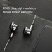 JCALLY EP05 Flat Head Earbuds 16mm Driver High Resolution PET 5N High Purity OFC Earphone No Microphone-Silver Cable