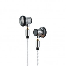 JCALLY EP05 Flat Head Earbuds 16mm Driver High Resolution PET 5N High Purity OFC Earphone No Microphone-Silver Cable