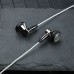 JCALLY EP09 Dynamic in Ear Earphones Oxygen Free Copper Plated Earbuds Wired Headphones High Purity OFC Headset -Silver Cable