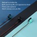 JCALLY EP02 3.5mm Wired Headphones w/ Microphone Smart Phone Dynamic Earbuds Flat Head Music Earphone Headset-Light Blue