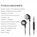 JCALLY EP01 3.5mm Wired Headphones 15.4MM Dynamic Flat Head Music Earphone Smart Phone Earbuds Copper Wire No Mic-Green