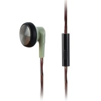 JCALLY EP01 3.5mm Wired Headphones 15.4MM Dynamic Flat Head Music Earphone Smart Phone Earbuds Copper Wire with Microphone-Green