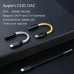 JCALLY JM08L 12Cores Suitable for C101 Lightning MFi silver-plated Headset Adapter 3.5mm Cable for iphone-Black