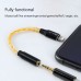 JCALLY JM08L 12Cores Suitable for C101 Lightning MFi silver-plated Headset Adapter 3.5mm Cable for iphone-Silver