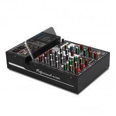 6 Channel DJ Sound Mixer Portable Digital Mixer With 24 DSP Echo OTG Jack USB 48V Phantom Power Sound Card Mixing Console REC