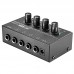 HA400 Mini Amplifier 4 Channels Mini Audio Stereo Headphone Amplifier With Power Adapter Black