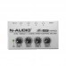 HA400 Mini Amplifier 4 Channels Mini Audio Stereo Headphone Amplifier With Power Adapter Silver