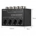 CX400 Mini Passive Stereo Mixer RCA 4-Channel Passive Mixer Small Mixer Mixer Stereo Dispenser for Live Studio