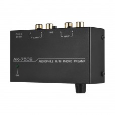 AK-750S Audiophile M/M Phono Preamp Preamplifier Amplifier 2 RCA Input & 2RCA Output