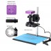 51MP Microscope Camera Industrial Microscope With 150X C-Mount Lens 56-LED Ring Light For PCB Repair