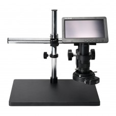 HAYEAR 26MP 1080P 60FPS HD Electronic Microscope Video Camera With 120X Lens Metal Stand 7" Screen