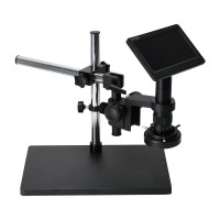 HAYEAR 26MP 1080P 60FPS HD Electronic Microscope Video Camera With 300X Lens Metal Stand 7" Screen