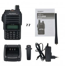 YAESU FT-4XR 5W 3KM VHF UHF Radio Dual Band Transceiver Walkie Talkie Perfect For Outdoor Activities