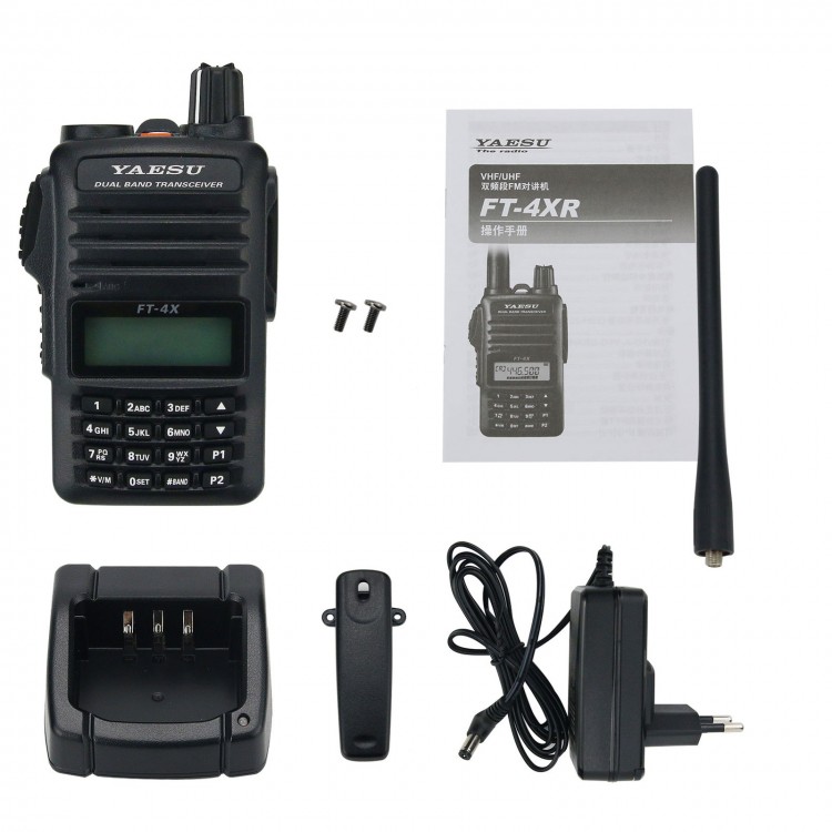YAESU FT4XR 5W 3KM VHF UHF Radio Dual Band Transceiver Walkie Talkie