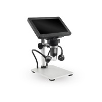 DM9 12MP 1200X Electron Microscope Magnifier Industrial Microscope With 7" Screen Adjustable Angle