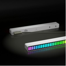 32-LED Voice-Control Rhythm Light RGB Music Spectrum Display Car Atmosphere Light For Music Levels