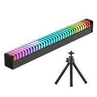 3D RGB Rhythm Light Desktop Atmosphere Light w/ Tripod Stand For Computer Power Amplifier Music Game