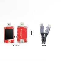 ChargerLAB POWER-Z USB PD Voltage Deception KT002 Tester PD QC Multifunction Tester with USB 4 Cable