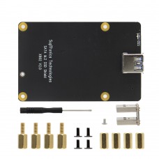 X862 V2.0 M.2 NGFF SATA SSD Storage Expansion Board with USB 3.1 Connector for Raspberry Pi 4