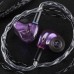QOA PINK LADY 2BA+1DD Hybrid 3 Driver Unit In Ear Earphone HIFI Monitor Headset With 2Pin Detach Cable Resin IEM Earbud-Light Purple