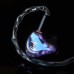 QOA PINK LADY 2BA+1DD Hybrid 3 Driver Unit In Ear Earphone HIFI Monitor Headset With 2Pin Detach Cable Resin IEM Earbud-Light Purple