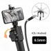 F408A 2MP Industrial Endoscope Borescope 8.5MM Rotatable Lens 1M/3.3FT Cable For Android IOS Phones
