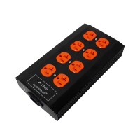 E-TP80 Audio Noise AC Power Filter Power Conditioner Surge Protection Audio Power Purifier Filter US AC Power Socket-Black