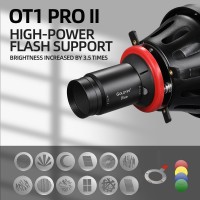 OT1 PRO II Focalize Conical Snoots Photo Optical Condenser Art Special Effects Shaped Beam Light Cylinder for Bowens mount