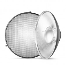 Godox 42CM Inner Silver Radome Honeycomb Mesh with Soft Cloth Cover Studio Light Flashlight Bowens Mount Universal