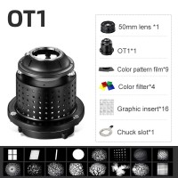 SoonPho OT1 Focalize Conical Snoots Photo Optical Condenser Art Special Effects Shaped Beam Light Cylinder W/50mm F1.7 Lens+16 Graphic Card