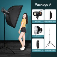 Supon P150W 150W Speedlite Flash Studio Strobe Photo Flash Light Lamp Soft with 65cm Soft Light+ 2.8M Light Stand