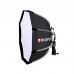 TRIOPO 55cm Foldable Octagon Softbox Bracket Mount Soft Box with Handle for Godox Yongnuo Speedlite Flash Light