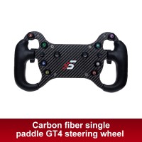 SIMAGIC GT4 Wheel Carbon Fiber Single Clutch Steering Wheel for Alpha Mini Base Direct Drive Simulator