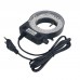 48MP Industrial Microscope Camera FHD w/ 180X C-Mount Lens 56-LED Ring Light For Phone PCB Repair