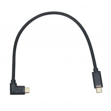 0.25M/0.82FT Data Cable Type C Interface With Straight And 90°  Connectors For BMPCC4K 6K/Z CAM E2