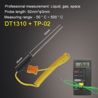 DT1310 Thermocouple Thermometer High-Precision K Type Thermometer + TP-02 Probe (Range -50℃ To 500℃)